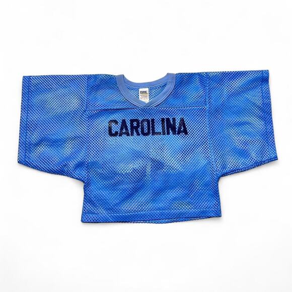 UNC Carolina Tarheels 80s Vintage Cropped Mesh Football Jersey Small - Picture 1 of 5